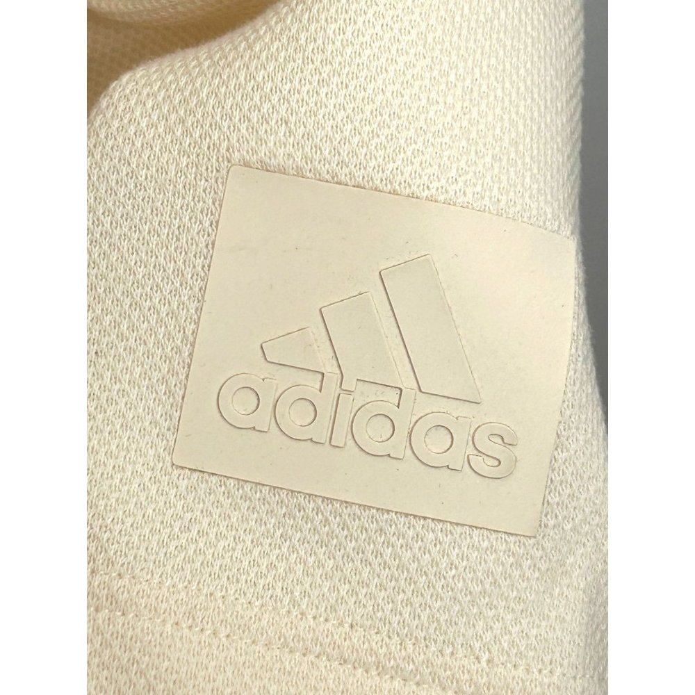 Adidas Badge of Sport Wide Leg Women’s Waffle Sweatpants XS Ecru HK0477 Logo - Picture 10 of 15